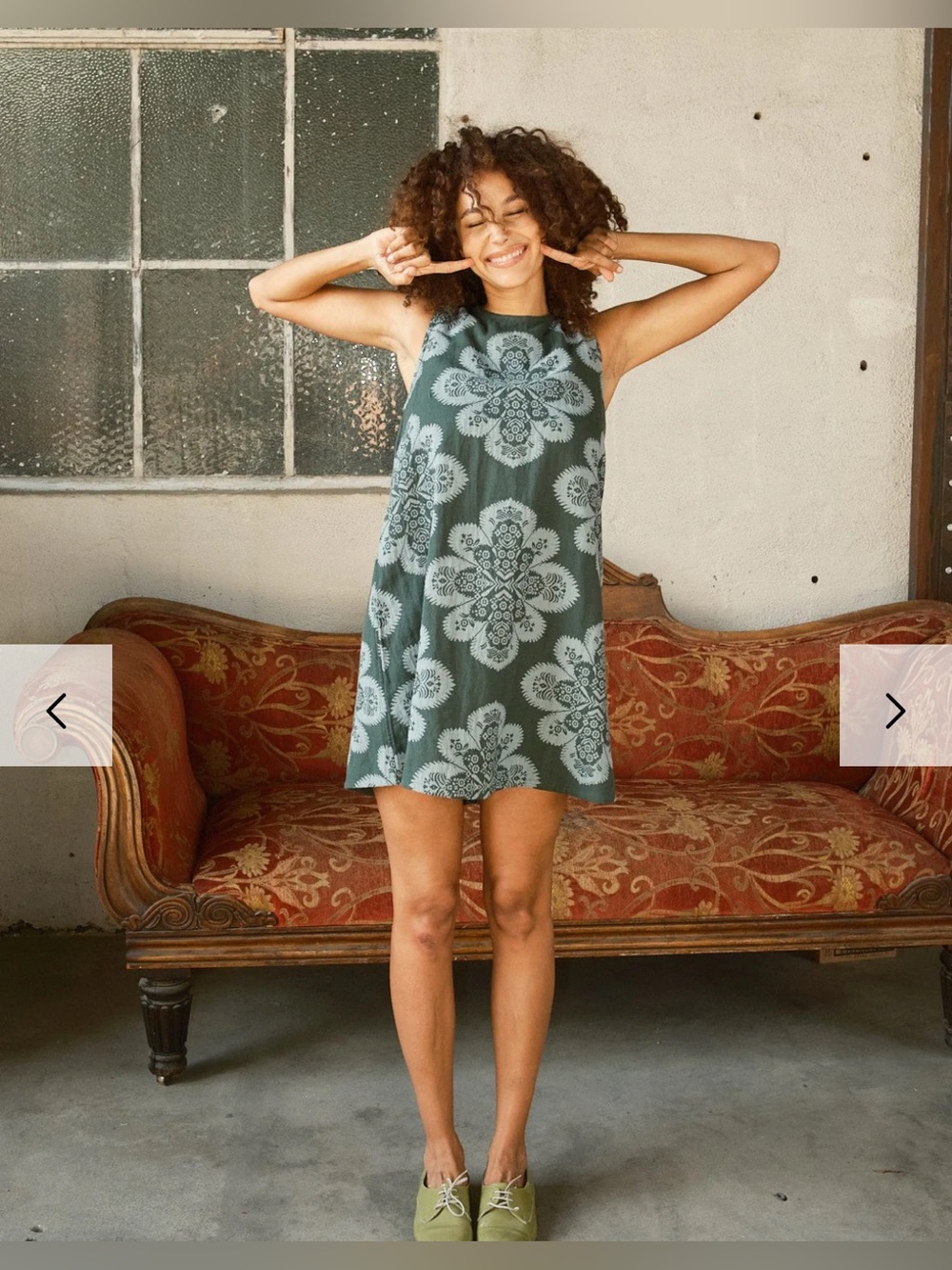 Ace & Jig Kaia Shift Dress Cotswold print size Small